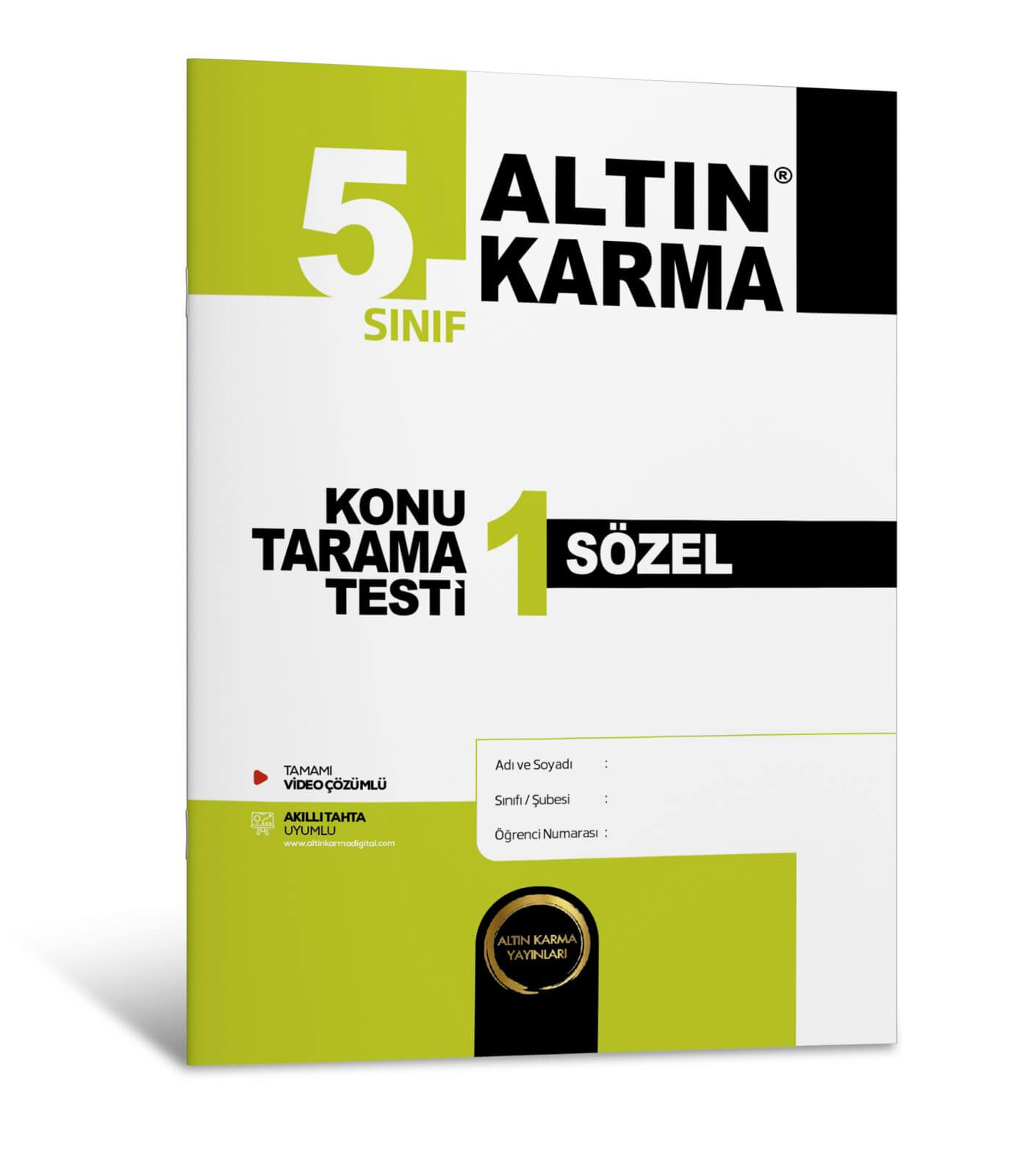 Altın Karma 5. Sınıf Sözel Konu Tarama Testi